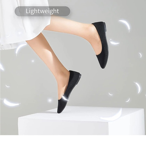 BABUDOG Women's Mesh Flats Shoes Pointed-Toe Dress Shoes - Picture 11 of 14